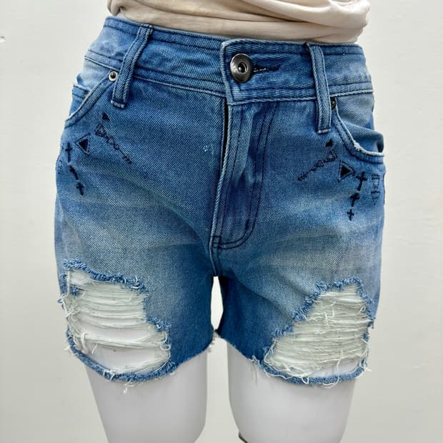 Ghost of harlem Denim shorts