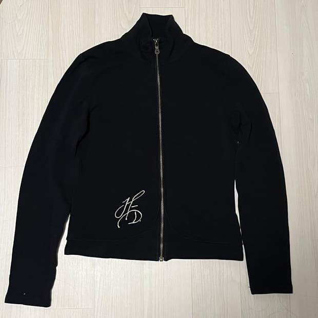 할리 데이비슨 여성 면 집업 S 자수 자켓 미국 빈티지