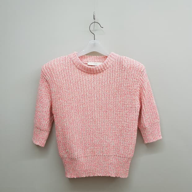 ORR 오르 멀티 컬러 믹스 코튼 니트 S사이즈