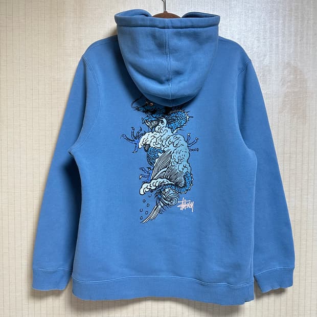 스투시 드래곤 후드티 M사이즈