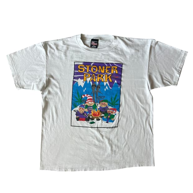 빈티지 90s South Park Stoner Park 티셔츠