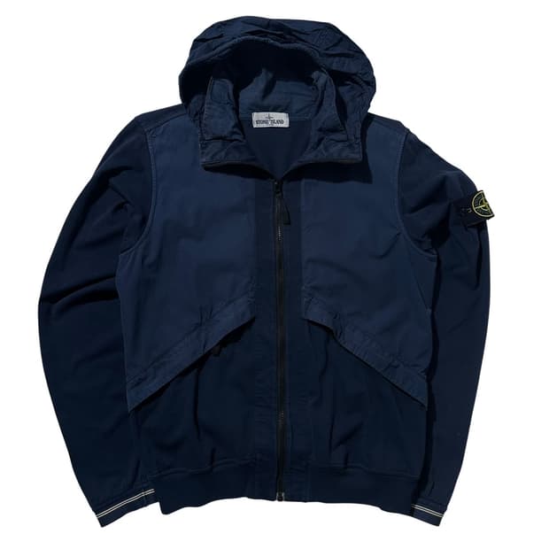 (매장판) 스톤아일랜드 사이드 로고 와펜 후드 자켓