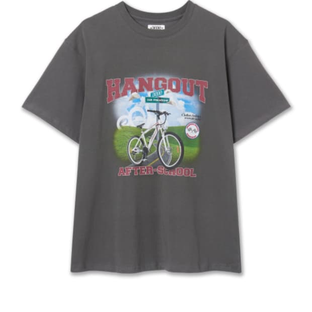 aeae BICYCLE T-SHIRTS [CHARCOAL]