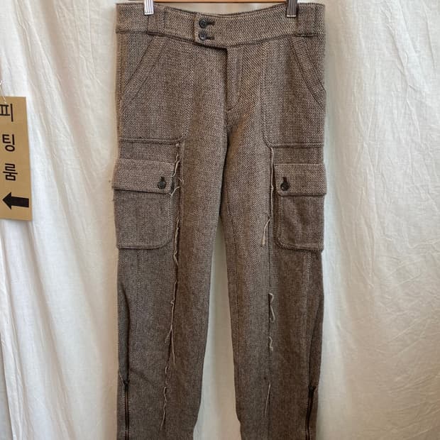 GRACE CONTINENTAL 브라운울팬츠(S)