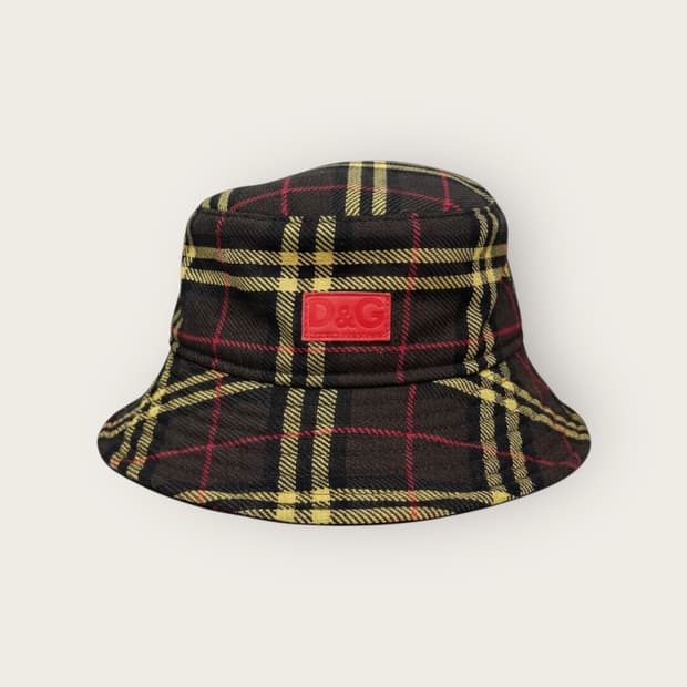 돌체앤가바나 여성 아카이브 플란넬 버킷햇