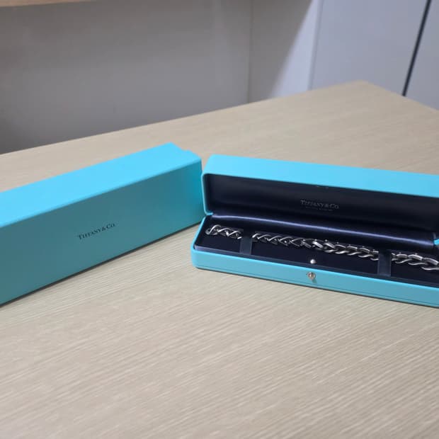 티파니 포지 미디엄 링크 블랙스털링