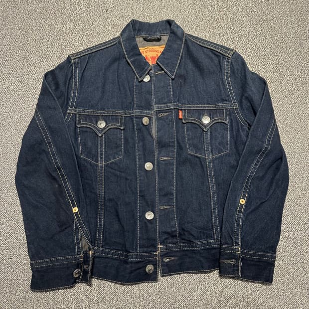 리바이스 아이코닉 TYPE 1 진청 데님 자켓 L