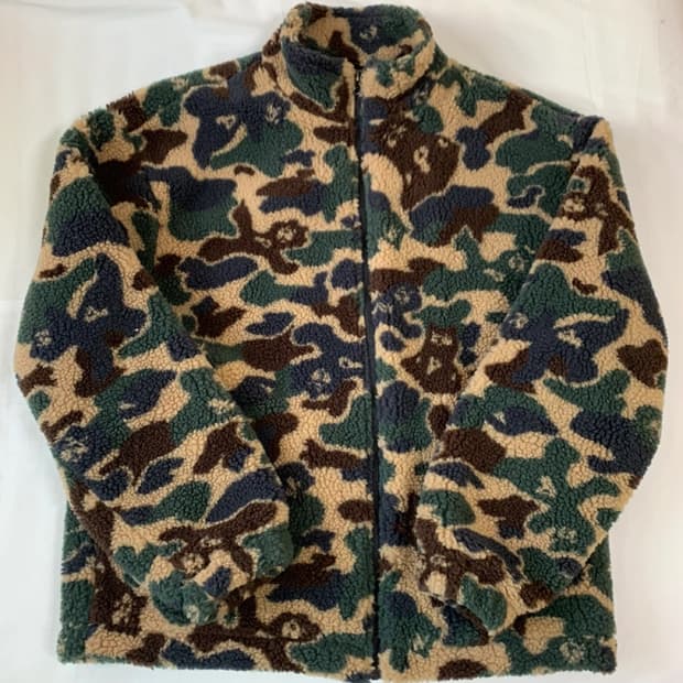 PHYPS  캡틴 베어 카모플라쥬 후리스 자켓 L