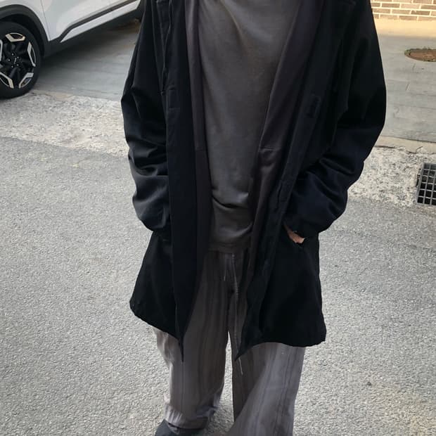 질샌더 99aw 코티드 코트