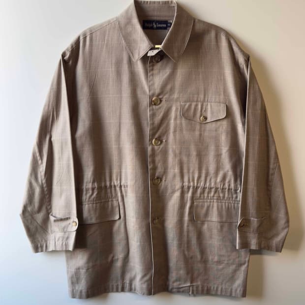 90s 폴로 랄프로렌 체크 코트