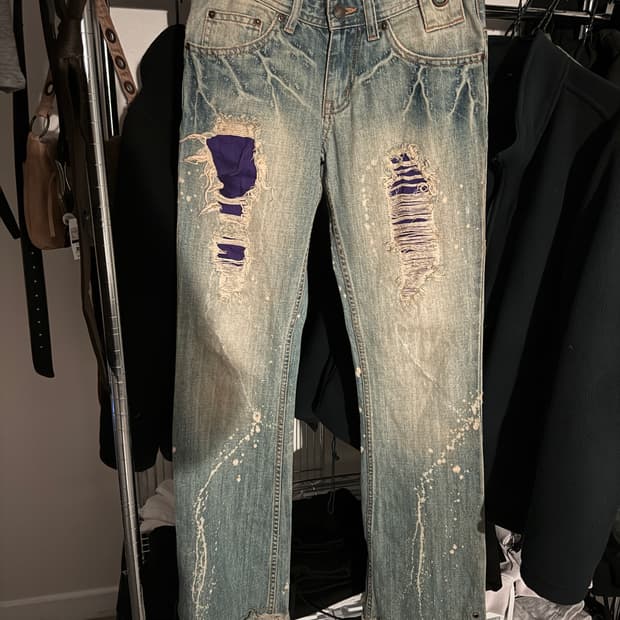 Y2K 데미지 부츠컷