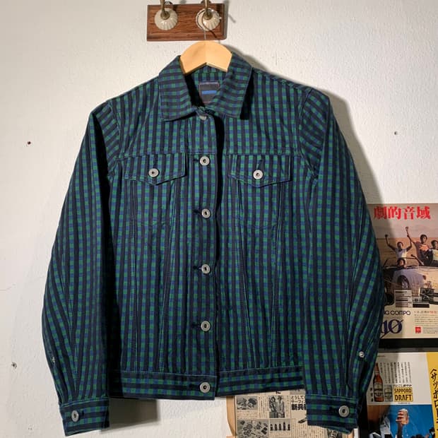 네이버후드 2002년도 체크패턴 자켓