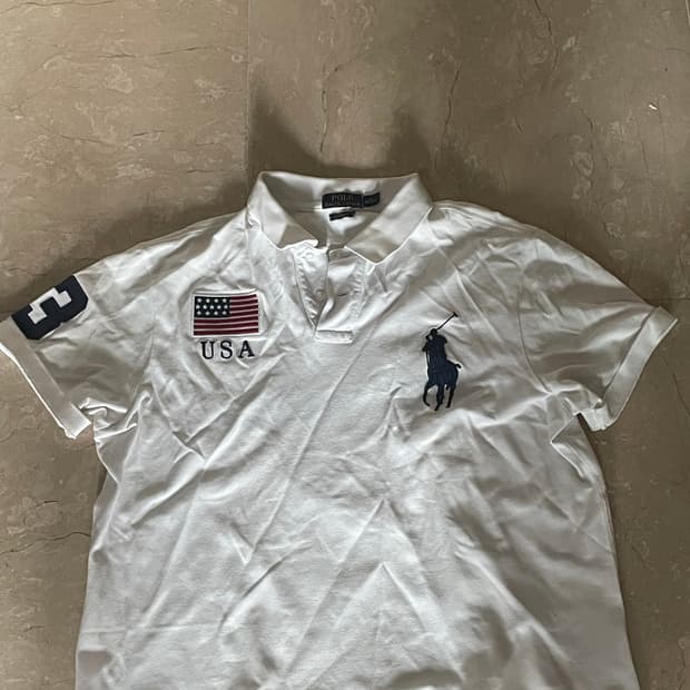 폴로 성조기 반팔