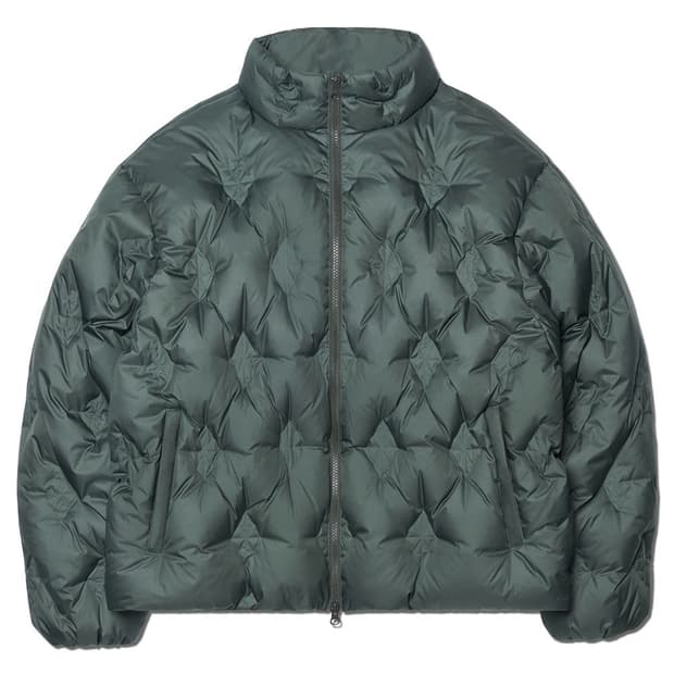 노매뉴얼 L.S SHORT DOWN JACKET 패딩 다운 자켓 카키 L