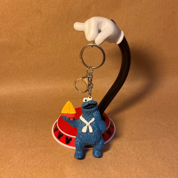 빈티지 세서미스트리트 쿠키몬스터 키링