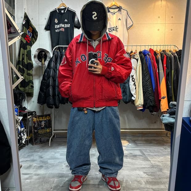 [XL] 마제스틱 레드삭스 