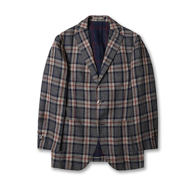 볼리올리 [Boglioli] 소호 린넨 울 클래식 체크 스포츠 자켓