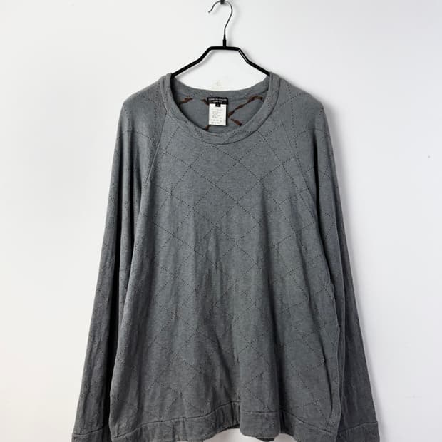 꼼데가르송 옴므플러스 1997 스티치 스웻 탑