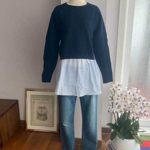 CLUB MONACO 클럽모나코 레이어드스타일 니트(M)