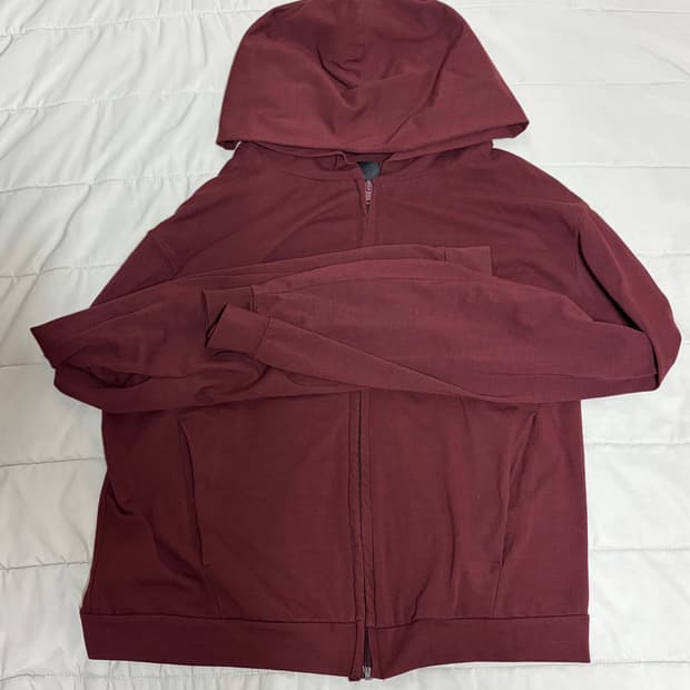 머듈 라운지 후드집업 초판 버건디 2사이즈