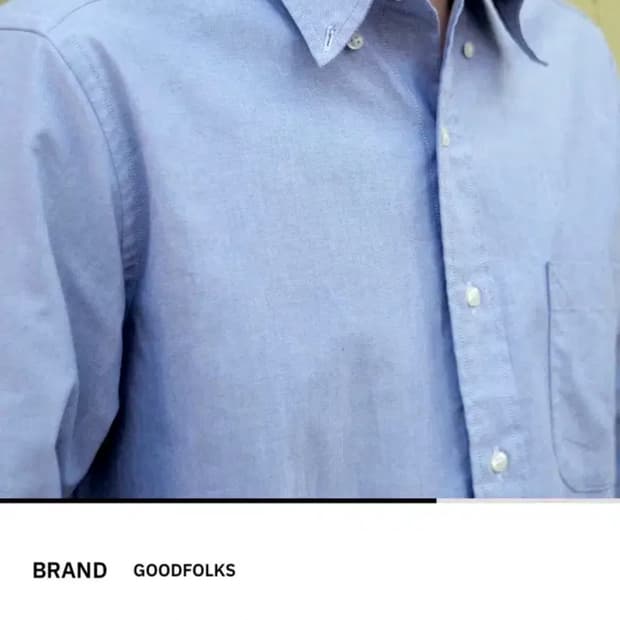 GOODFOLKS 옥스포드 버튼다운 셔츠 s사이즈 새상품
