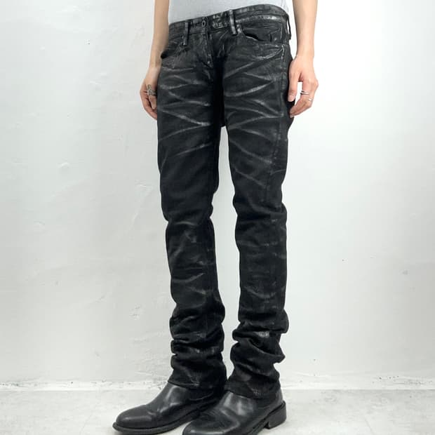 Civarize Metallic Coated Wrinkle Denim