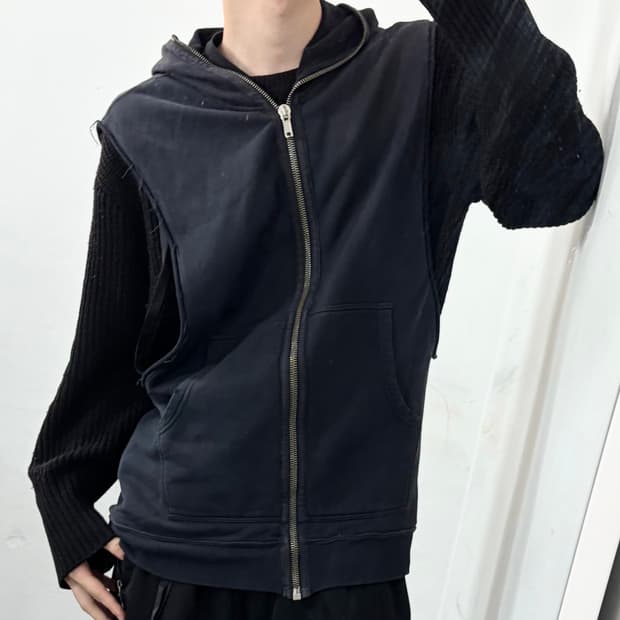 릭오웬스 Gimp 후드 집업 베스트