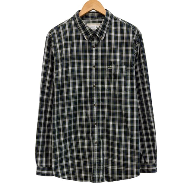 라코스테 체크 셔츠 블루그린 (XL)