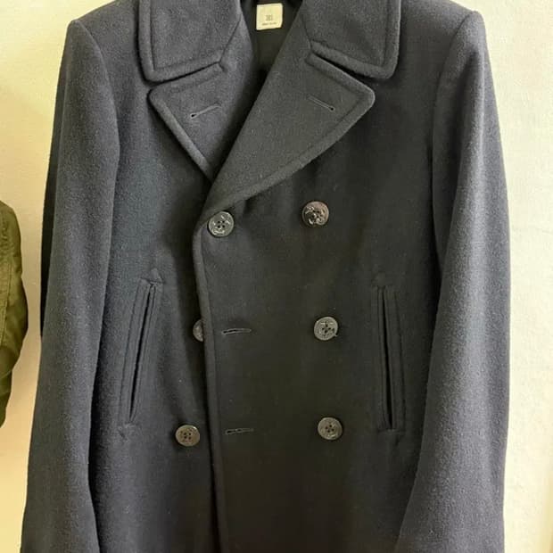 80s 오리지날 피코트: 블랙 / 38s(100-105) 데드스탁