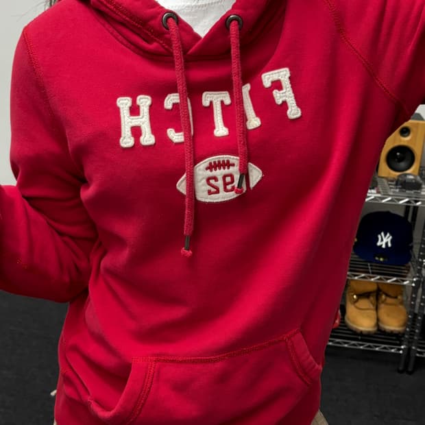 아베크롬비 FITCH 로고 후드티