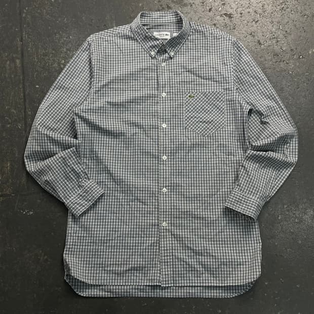 95 라코스테 체크셔츠 