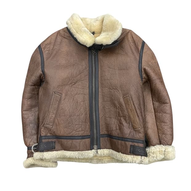 B-3 무스탕 자켓 브라운