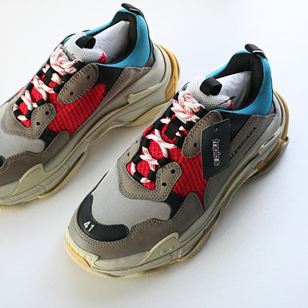 발렌시아가 정품 트리플 S 스니커즈 블루그레이 Multi color새상품