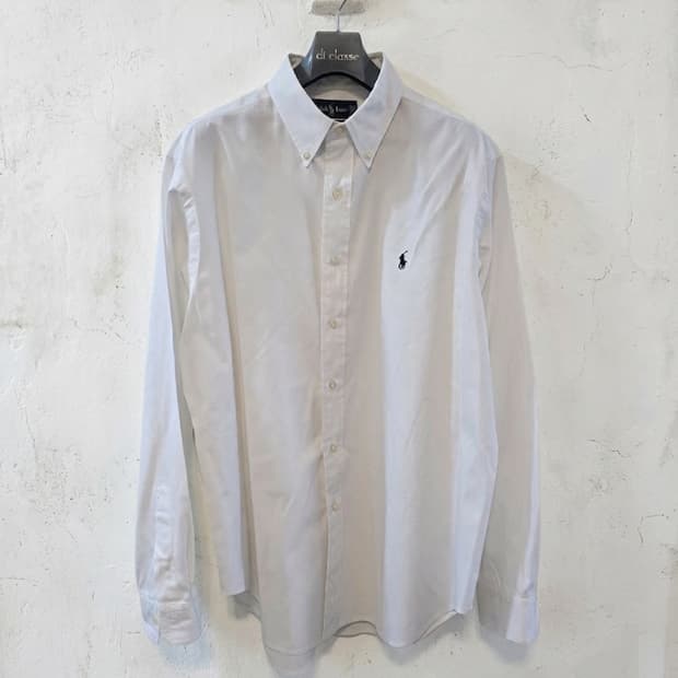 폴로 랄프로렌 화이트 클래식핏 셔츠 XL