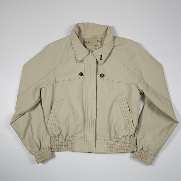 마뗑킴 베이지 봄버 자켓