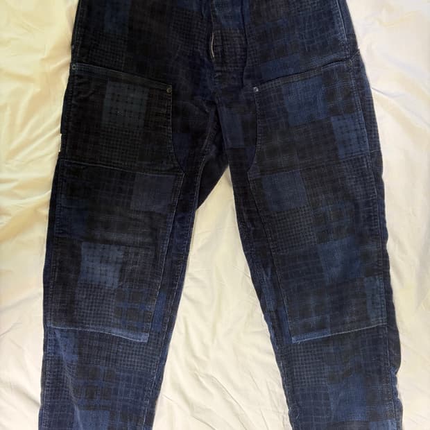 헤리티지플로스 코듀로이 워크 팬츠 네이비 M