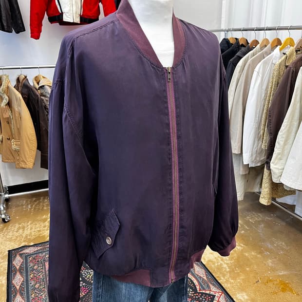 Marcel Clair 실크 블루종 자켓