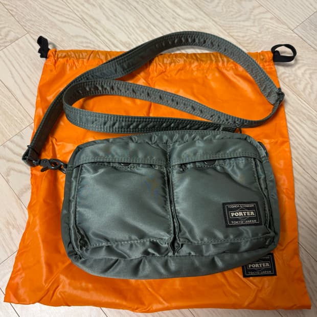 포터 올 뉴 탱커 슬링백 세이지 그린