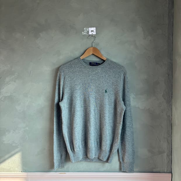 폴로 랄프로렌 메리노 울 니트 그레이