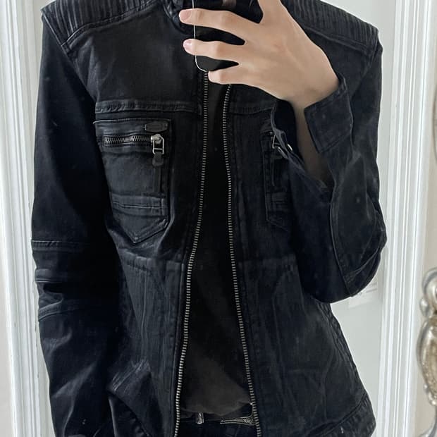 BUCKAROO 코팅 데님 집업 자켓