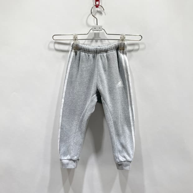 아디다스 키즈 밴딩팬츠 그레이 90 호