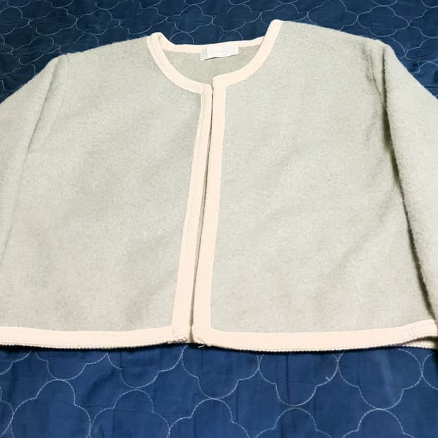 모직 라운드 크롭 자켓 민트 (M)