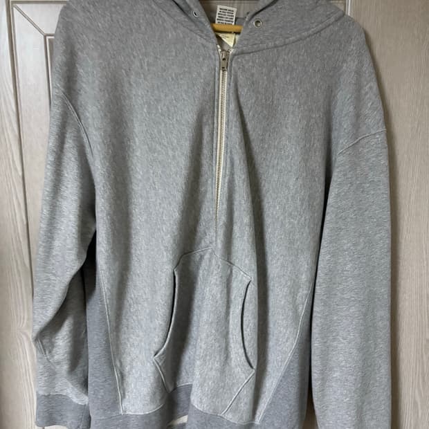 카키스 풀집업 후드 그레이 라지 