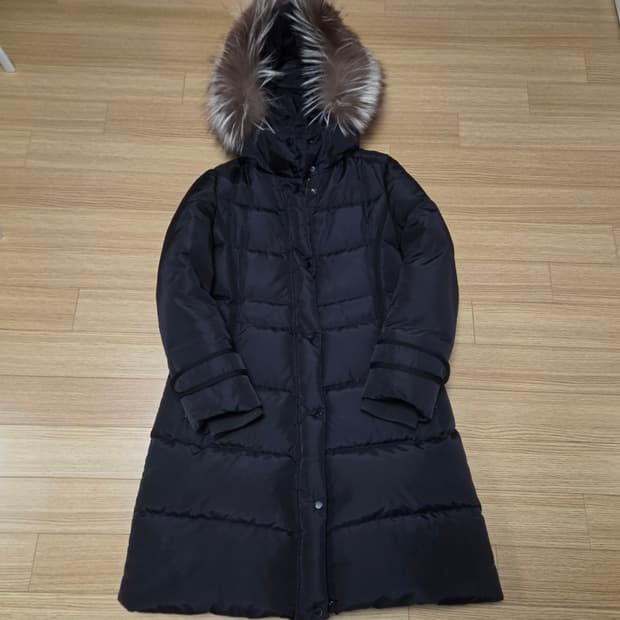 빈폴 레이디 레빗 폭스퍼 구스다운 롱 패딩 점퍼 