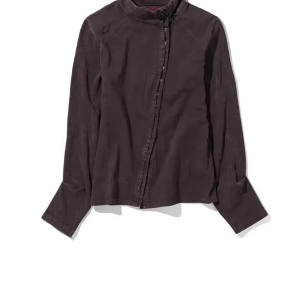 미스치프 WASHED JERSEY SHIRT_PURPLE BROWN 워시