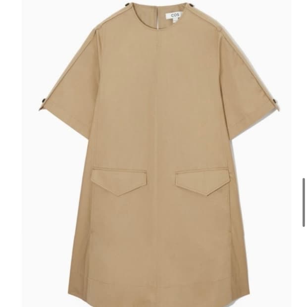 cos 코스 에이라인 유틸리티 미니 원피스 EU34