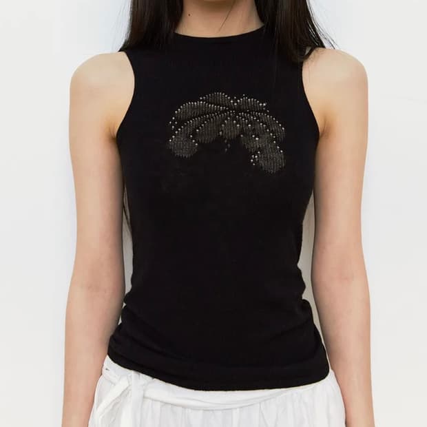 Nieeh lotus knit sleeveless black