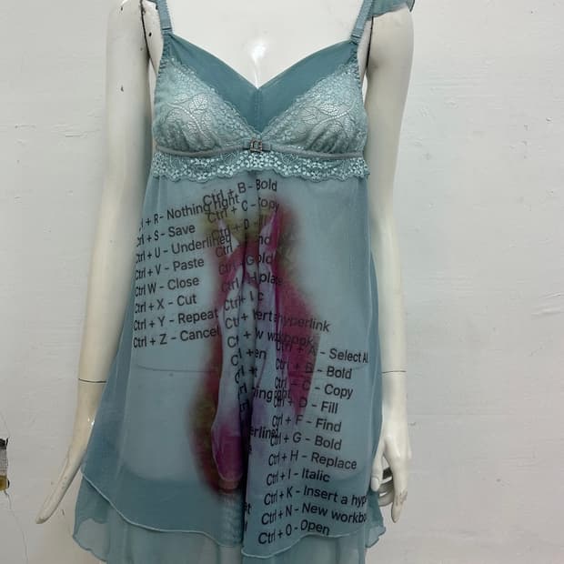 빈티지 대장 페어리 민트 슬립원피스 드림코어