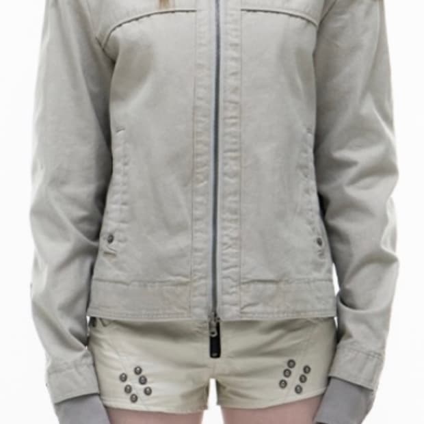 구해요 삽니다 opus0012 오퍼스 바이커자켓 아이보리