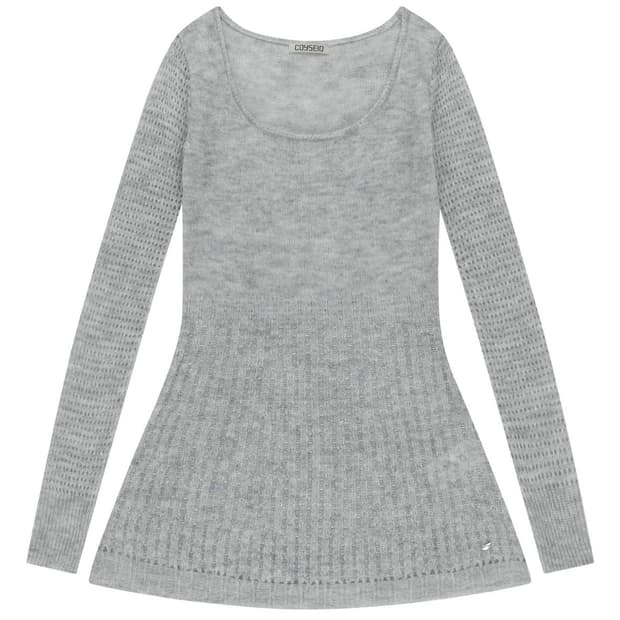 코이세이오 SOFT BELL KNIT LIGHT GREY